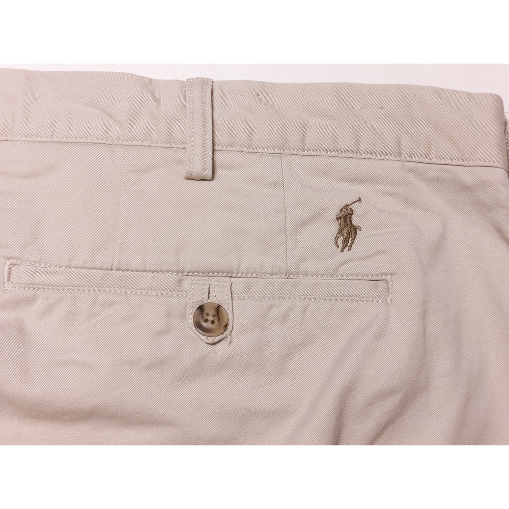 POLO RALPH LAUREN Chino Pants Stretch Classic Fit Khaki Beige ~ 50 x 25 - Picture 8 of 8